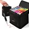 48-Color Dual-Tip Alcohol Marker Set – Blender Markers for Drawing, Sketching & Coloring